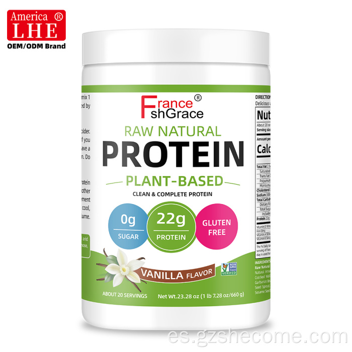 Recuperación muscular en polvo de proteína vegetal Shecome